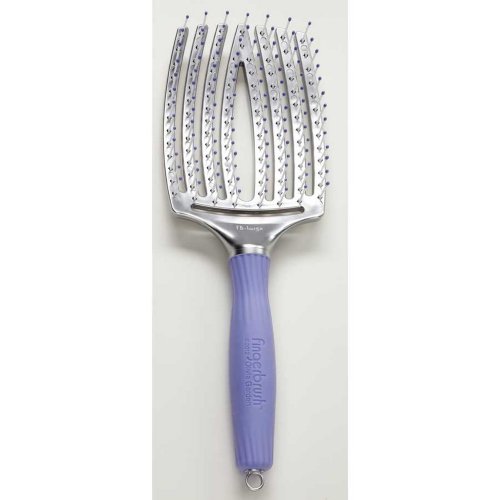 Olivia Garden Finger Brush Curved & Vented Paddle Brush, (Large)