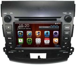 lsqSTAR 7'' 2 Din In Dash Touch Screen Car DVD Player for MITSUBISHI OUTLANDER 2006 2007 2008 2009 2010 2011 DVD with GPS Navigation Radio Stereo Audio Car Radio with Free Map