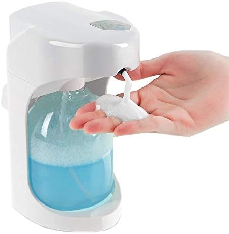 Automatic Foam Soap Dispenser, Foam soap dispenser touchless, Activation With Adjustable Foam Controls, in-counter foaming soap dispenser,16oz Capacity (White)