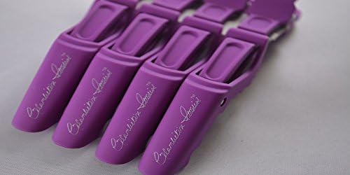 Glambition Studios 4 Piece Crocodile Hair Clips (Purple)