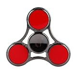 GoTwiddle Metal Fidget Spinner Toy - 3-7 Minutes - Eye Catcher & Heavy Duty & Silent (Jessie)