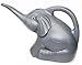 Cornucopia Brands Elephant Watering Can w/Real Eyes, 2 Quart, Grey w/Googly Eyes, Fully Functional Novelty Watering Can