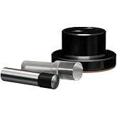 HHIP 8600-4120 Optical Center Punch Set &ndash; 3-Piece Precision Layout Tool with 9X Crosshair Lens, 3/8" Tempered Steel Punch, Aluminum Body, Cork Base, Fitted Case for Accurate Hole Positioning