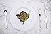 EDI 40 Pack Premium Disposable Plastic plates (20 Dinner + 20 Salad plates) White/Silver Rim (1)