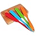 Silicone Spatula Set -450°F Heat-Resistant Non Stick Cake Cream Butter Spatulas Mixing Batter Scraper Brush Silicone Baking Spoon Cook Tool Multicolor 4-Pieces