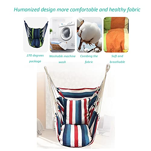 CYYAN Hängesessel, Hängesessel mit Kissen Hängestuhl für Erwachsene Kinder für Balkon & Wohnzimmer, bis zu 160 kg… – Bild 6