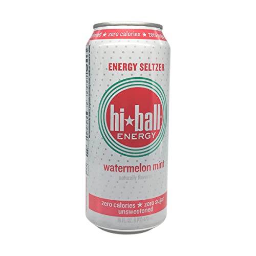 HIBALL ENERGY WATERMELON MINT SPARKLING ENERGY WATER, 16 FZ
