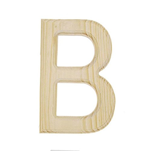 BestPysanky Unfinished Wooden Letter B 6 Inches