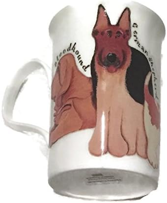 Bloodhound, German Shepherd, Baset & Bernese Dog Lovers Fine Bone China Mug