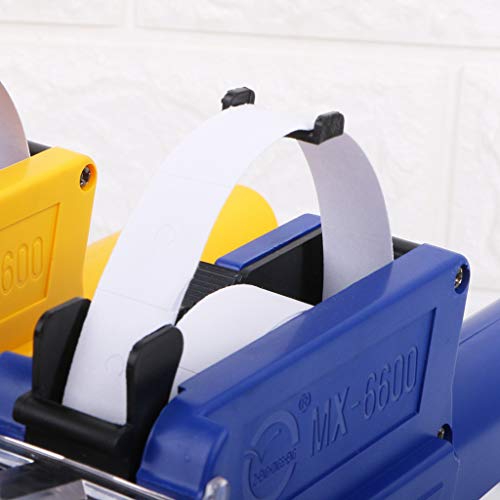Junlinto,MX-6600 10 Digits Two-line Labeller Price Tag Gun Label 2 Lines for Retail Store Pricing Tag Display Tool + Ink Roller - Thumbnail 5