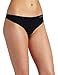 Calvin Klein Women's Invisibles Seamless Thong Panty, Black, Large