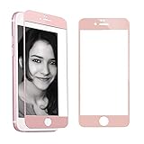 iPhone 6 Screen Protector, AmiCool Tempered Glass Full Protection Protector, [3D Touch Compatible] 9H Anti-Scratch Screen Protector for iPhone 6/6s (Rose Gold)