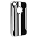 Leegoal(TM) Black Luxury Steel Aluminum Chrome Hard Back Case Cover