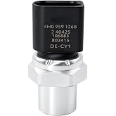 HiSport 4H0959126B A/C Pressure Switch, Replaces 4F0959126A 8K0959126 | Compatible with Audi A3 A4 A5 A6 A7 Q3 Q5 2009-2020, Porsche Cayenne Macan Panamera 2017-2022, Volkswagen Atlas 2018-2023