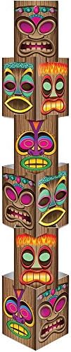 Peeks 1.7m x 30cm Tiki Column Hawaiian Tropical Luau Themed Party Decoration