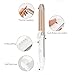Liaboe Hair Curler, Hair Straightener, 2 in 1 Ceramic Curling Iron and Flat Iron for All Hair Types Anion Hair Care, Adjustable Temperature, Universal 110V-240V Voltage (Glove Included)