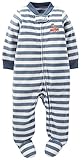 Carter's Baby Boys' Striped Fleece Footie (Baby) - Bear