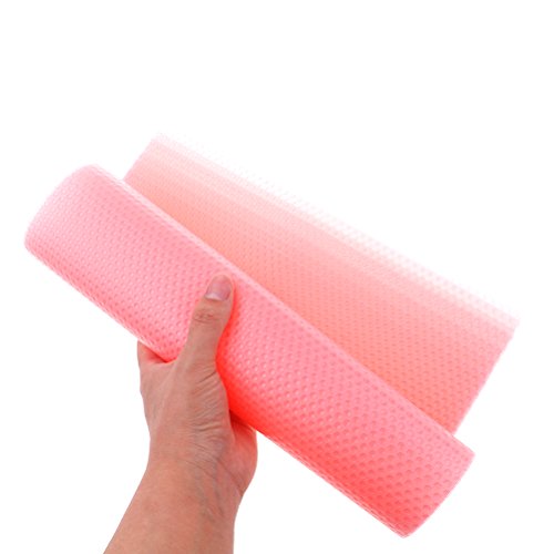 4 Pack Multifunction Refrigerator Pads Refrigerator Ant-Fouling Waterproof Mats Non Slip DIY Cupboard Mat Shoe Mat Table Mat Drawer Mat,Pink,45X30cm/17.7X11.8 inch