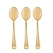 Party Bargains Disposable Plastic Gold Cutlery Set | Durable & Elegant Stylish Polished Gold Cutlery | 80 Forks, 40 Knives, 40 Spoons, Party of 40