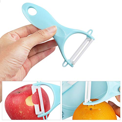 Lehoo Castle Ceramic Knife, Ceramic Scissors Baby Food, Fruit Peeler