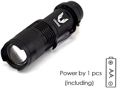 Ugame Tactical Flashlight Ultra Mini LED Bright Flashlight with 1pcs Battery