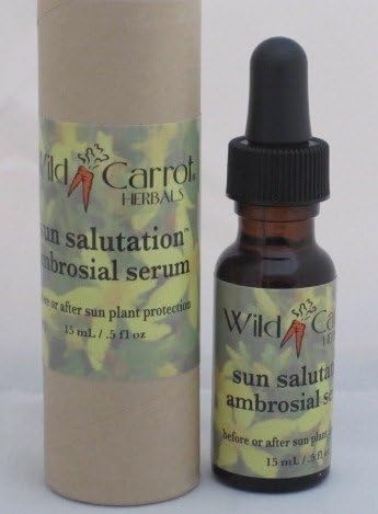 Sun Salutation Ambrosial Serum Wild Carrot Herbals 0.5 oz Oil by Wild Carrot Herbals