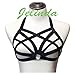JELINDA Harness Bra Elastic Strappy Lingerie Cupless Cage Bra See Through Bra Black Strappy Bra Harness Women