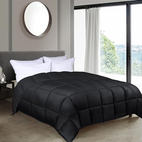 Superior Brushed Microfiber Comforter, Down Alternative Bedding, Medium Weight,…
