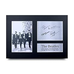 HWC Trading A4 The Beatles John Lennon Ringo Starr Paul McCartney George Harrison Cadeaux Imprimé Signé Autographe Photo pour les fans de musique – A4 - Les Beatles, Paul McCartney, John Lennon, RIngo Starr, George Harrison