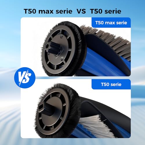 T50 Max Accessories for Ecovacs Deebot T50 Max Pro Omni/T50 Max Omni/T50 Max Pro Omni Gen2 (Not for Ecovacs T50 Pro),Replacement: 8 Cleaning Cloths, 6 Dust Bags,6 Side Brushes-Yivy 27