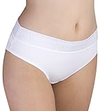 Carole Martin Wide Waist Band Panty Brief White Large