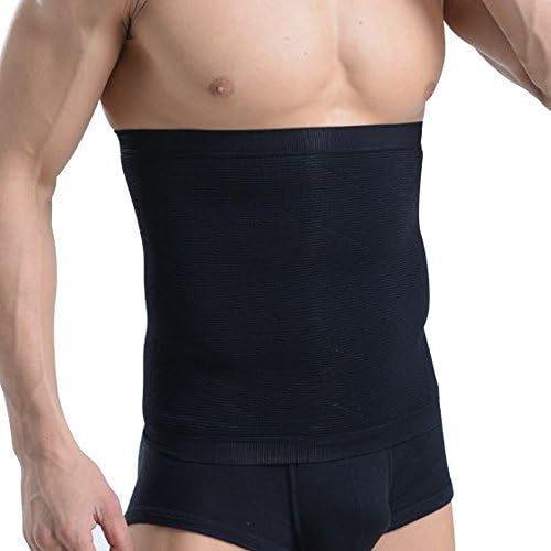 Free Duck Pressure Waist Supporter 腹巻 Lower Back Support Belly Metabolic syndrome Slimming Compression Weight Loss Belt for Men and Women 2 Color 3 Size , , , blk,