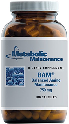 Metabolic Maintenance - B.A.M. - Balanced Amino Maintenance for Energy + Brain Support, 180 Capsules