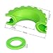 FieryRed Green D-Ring/Shackle Isolator Kit 2 Pieces Shackle Isolator and 4 Pieces Washer for 0.75 inch Shackle Gear Design Rattling Protection Cover