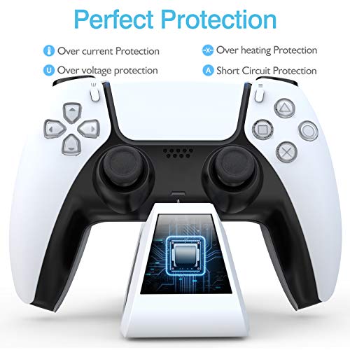 HEYSTOP Laadstation Compatibel met PS5 Controller, Dualsense-Oplaadstation voor PlayStation 5-Controller, kan Worden… - Afbeelding 8