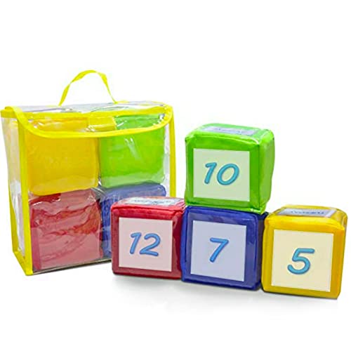 Eamay Playing Game Dice Soft Foam Cubes, Set of 4 Learn Pocket Cubes