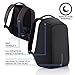 XD Design Bobby Original Anti-Theft Laptop USB Backpack Black (Unisex Bag)