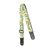 S1132 Cotton Minions Ukulele Strap,Guitar Strap, Yellow