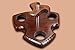 KAFpipeWorkshop Wooden Pipe Stand for 3 Tobacco Smoking pipes Handmade from natural Ash tree wood Pipe Rack Holder Display