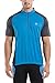 KORAMAN Men's Reflective Short Sleeve Cycling Jersey Quick-dry Breathable Biking Shirt Blue, L(chest 42.91
