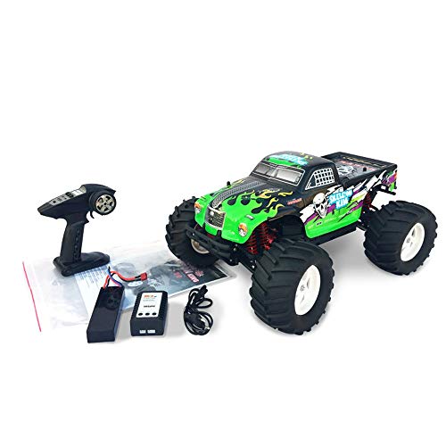 SSBH Übergroße Legierung 1/8 Skeleton King Off-Road Fernbedienung Auto, Hobby RC Modellauto Bigfoot Offroad-Fahrzeug, 2… – Bild 2