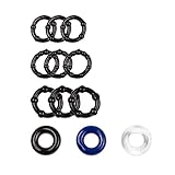 FSDUALWIN 12 pcs delay Cock Ring Beads Ejaculation Penis Ring, Silicone Extender Erection Sex Products Toys for Men