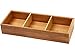 YBM HOME 3-Compartment Bamboo Drawer Organizer Box Multi-Use Storage for Junk Drawer, Office, Home, Kitchen, Bedroom, Children Room, Craft, Sewing, and Bathroom, 6x15x2.5 Inch