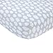 Carter's Grey Cloud Print Cotton Sateen Crib Sheet - 52