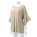 REGNA X BOHO Women's Half Ruffle & Dolman Sleeve Drop Shoulder Tunic Tops