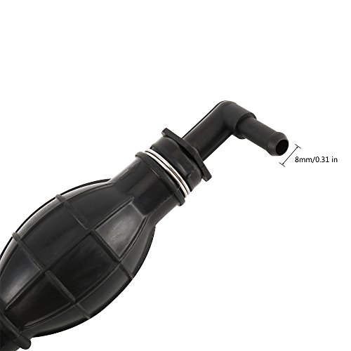 WarmCare Rubber 8mm Hand Fuel Primer Pump Bulb Black Rubber Fuel Transfer Vacuum Line Type For Marine Boat Diesel Accessories