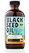 Egyptian Premium Black Seed Oil Liquid - 2.20%+ Thymoquinone Cold Pressed Source of Omega 3 6 9 Black Cumin Seed Oil from 100% Genuine Nigella Sativa - 4 oz Glass Bottle by Sweet Sunnah