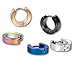 ModestLuxury 10pcs Hoop Earrings for Men Women, 5 Pairs Small Hoop Earring Titanium Steel Polished Huggies Earrings Non Allergenic No Rust Not Fear Water & Sweat Body Piercing Jewelry