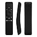 AKWOX Silicone Remote Case for Samsung BN59-01241A BN59-01242A BN59-01292A Remote Cover Shockproof Washable Remote Protector for Samsung UHD TV Remote Texture Design with Lanyard (Black)