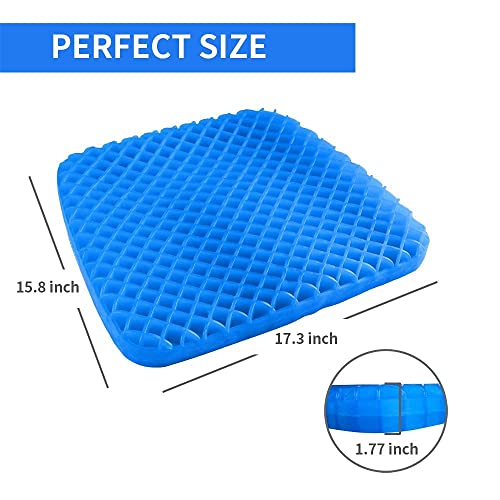 Gel Seat Cushion, DoubleLayer Thick Cooling Seat Cushion for Long